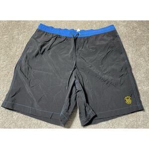 Chaps Ralph Lauren Swim Shorts Mens XL Nylon Trunks Drawstring Black